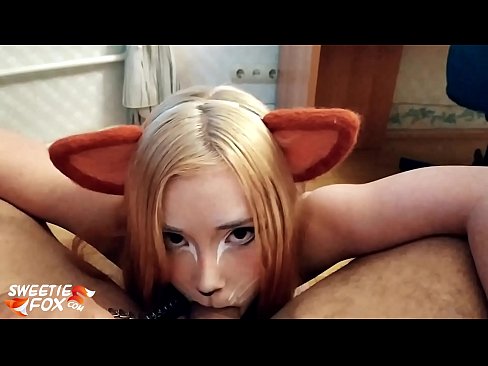 ❤️ Kitsune លេបទឹកមាត់ហើយច្របាច់ចូលមាត់នាង ️❌ វីដេអូសិច នៅពួកយើង ️❤